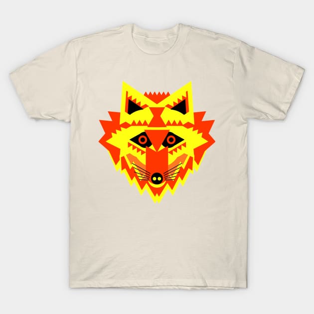 Red Fox Face T-Shirt by AnimalMagic